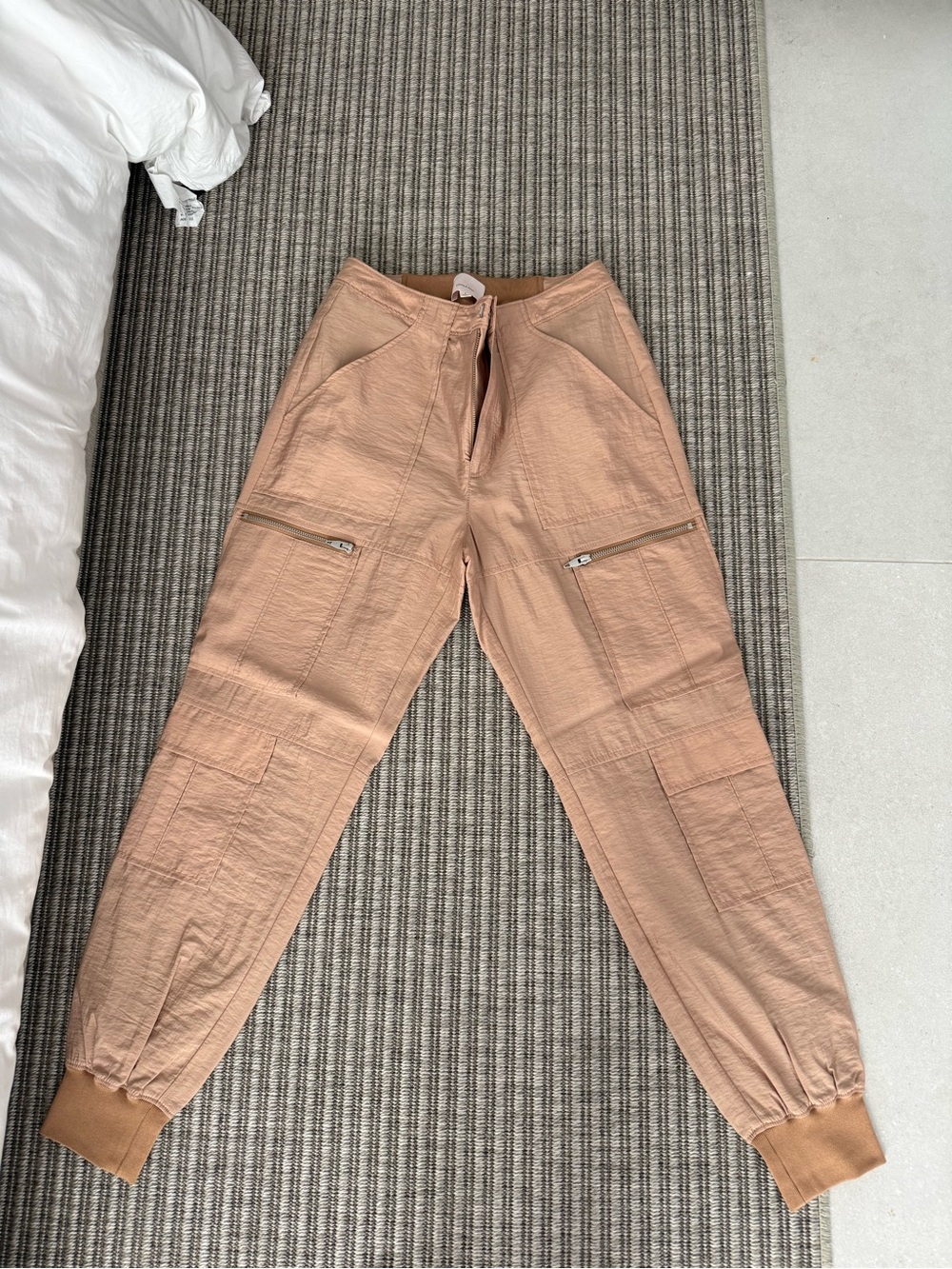 Cargo Jogger Pants in beige